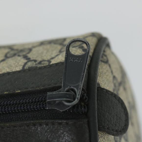 GUCCI GG Supreme Sherry Line Hand Bag Red Navy Gray 58 02 007 Auth 58751 - Picture 10 of 16